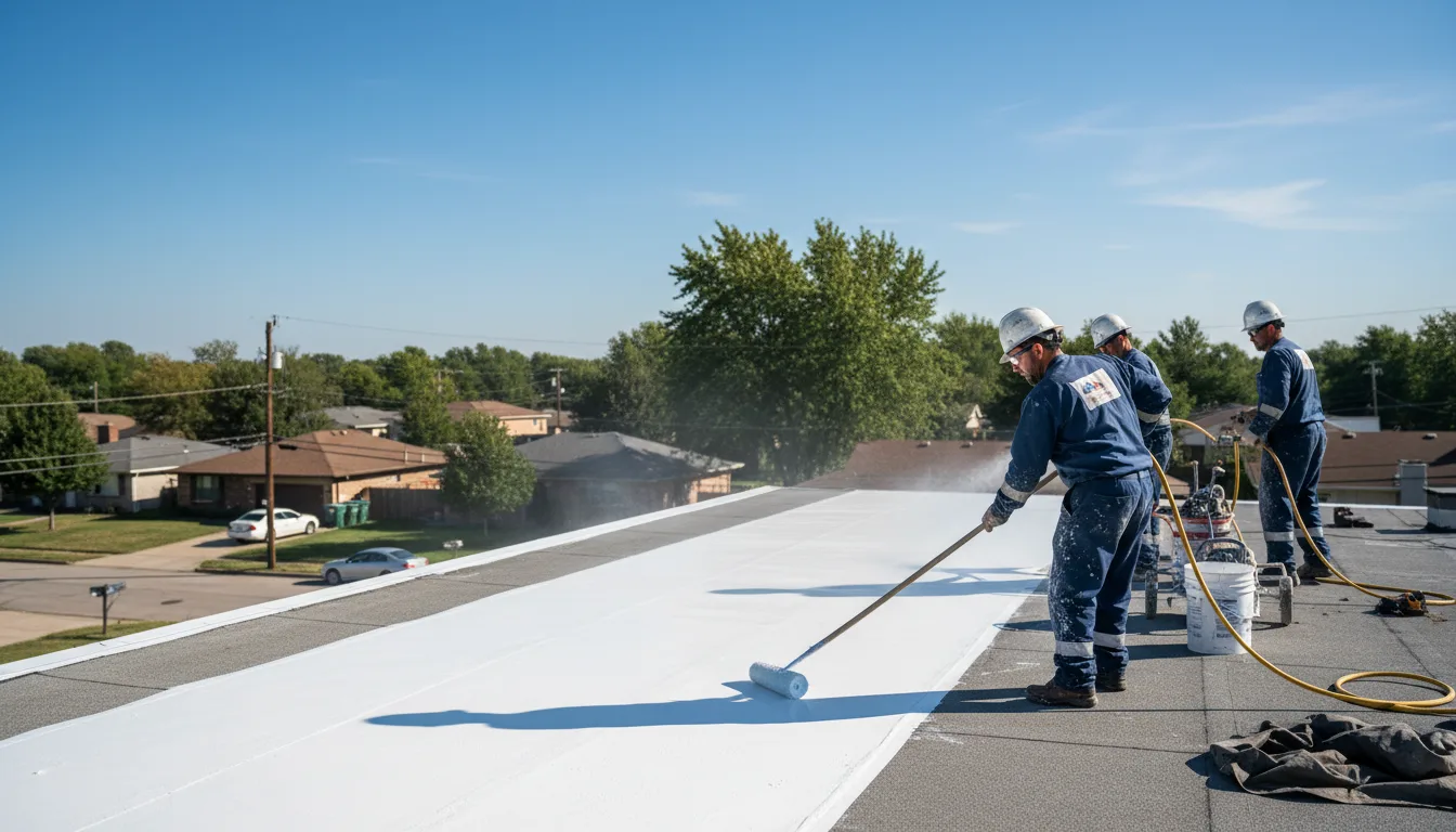 Commercial roof coating in Madison, MS near me